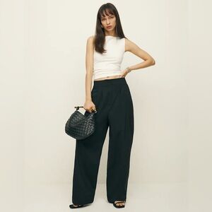 Reformation x Laura Harrier New With Tags Danielle oversized Black Women's Pants